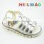PU Leather Flat Girl Sandal Made in China