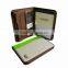 monogrammed leather portfolio with calculater