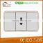 Made in China double two pin socket , wall socket frame