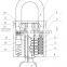 570 replaceable cylinder brass padlock