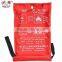 white fiberglass fabric fire safety blanket with 1*1meter size