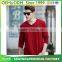 Wholesale cheap price men's 100%cotton long sleeve v neck plain t shirt