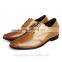 Italian Oxford Retro Brogue Carved Design Men Dress Shoes 100% Genuine Leather Men Formal Shoes