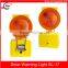 solar amber flashing warning light