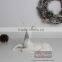 Matt White Ceramic Reindeer Christmas Reindeer Antlers with Glitter Powder