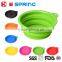 Silicone Collapsible Feeding Water Dish Feeder portable Water Bowl Silicone Dog Bowl
