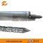 Screw and barrel for injection and extruder machine