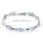 New coming jewelry white gold plated pave with crystal tennis bracelet for gift