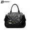 fashion trendy cowhide leather shoulder bags women tote hand bags casual