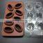 Cool coffee bean shape silicone ice cube tray mold