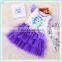 Beautiful Summer Frozen Dress Princess Elsa Printed Lace Tutu Dress Cartoon Movie Frozen Girl Dress Cosplay Costumes Frozen Tutu