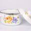 18/20/22/24/26/28cm Carbon Steel Enamel Casserole Cookware With Decoration