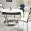 TH282 new design round marble top dining set