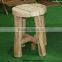 antique outdoor wooden garden chairs and table
