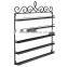5 Tier Black Metal Scrollwork Design Nail Salon Polish Display Rack
