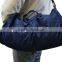 Navy Blue 420D polyester Expandable Carry-on Duffel Bag