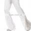Wholesale Custom Women's halloween white top pants and belt 70's Disco Lady Costumes Adults