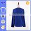 Thick textile twin side pockets blue fall open female wrap coat