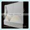 White Gift Boxes Flat Packagings With Hot Silver Logo Flat Packing Boxes With Silver Ribbon