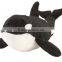 Custom cute grey stuffed dolphin animal toy plush dolphin