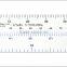 Kearing 34*320*1mm Plastic flight trainning scale rulers in for Pilot Students #KNM-4