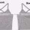 Women Tank Crop Tops,Sport Style Bustier Strap Cross Halter Summer short Tees,Female Soild Modal Vest Camis