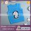 Newest design Doraemon embroidery pattern kids blue sleeveless sweater vest