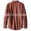 2016 Pure cotton casual shirt men's flannel plaid shirt