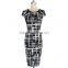 Women milk silk with up hip dresses