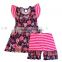 kids clothes 2017 floral print stripe outfits toddler girl clothing cotton baby clothes
