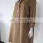 Professional manufacturer Luxury anti-pilling 100%cashmere overcoat