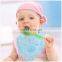 Cute Emoji Design Bandana Bibs Cotton Triangle Infant Bibs Wholesale