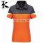 Custom plus size clothing multicolor polo shirt for women