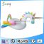 2017 Newest Outdoor Swimming Beautiful Rainbow Wings Pegasus Pool Float Toy , Giant Multicolor Inflatable Pegasus