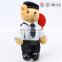 Custom uniform plush teddy bear stuffed police officer bear toys with hat and suit wholesale