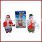 Wind up plastic children Santa Claus/Snowman Christmas toy