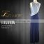 2016 Wholesale Elegant Scoop Side Silt Beaded Fashion Evening Dress for Ladies