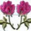 high quality custom iron on embroidery patch flowers