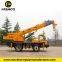 12 tons Mobile Crane Truck for Logistical service selfmade chassis crane