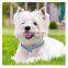 Three Rows Elastic Rhinestone Dog Necklace Collar Bright Crystal Pet Leash Necklace Pet Neck Supplies