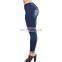 DiZNEW 2018 Fashion Style Sky Blue Women's Skinny High Rise Ripped Waist trousers women Jeans