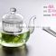Glass Teapot 800ML Double-walled,High Temperature Resistant