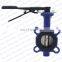 Bundor DN65 DI body handle operated PN16 universal wafer butterfly valve manufacturer
