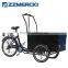 Pink cargo bike with Aluminum cabin