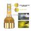9005 9006 H7 H1 H11 9012 HB5 H4 Double Color LED Headlight Bulbs Kit 76W 3000K 6000K Car Fog Lamp Hi/Lo Beam Light Bulbs Replace