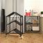 Metal Kitchen Rack With Wheels  Iron Rack Store Display Floating Kitchen Shelves 
