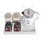 White 0.6L double layers travel electric kettle with tray for hotel