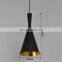 Industrial Matte Black Pendant Lamp Decorative Loft Pendant Lights e27