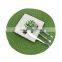 Kitchen & Tabletop Placemats Anti Slip Tableware Decoration Round Plastic Placemats