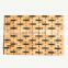 Bamboo bathroom floor mat foldable anit-slip mat weaving  bamboo mat
